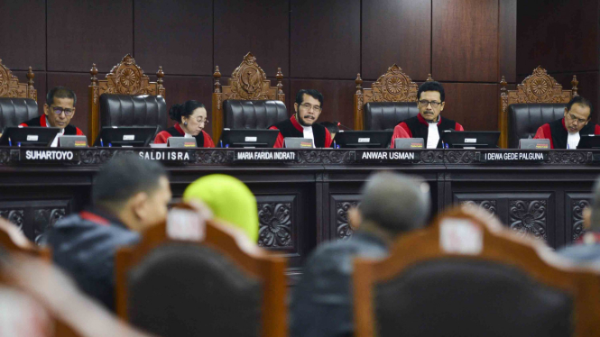 Ilustrasi Suasana sidang di Mahkamah Konstitusi (MK)