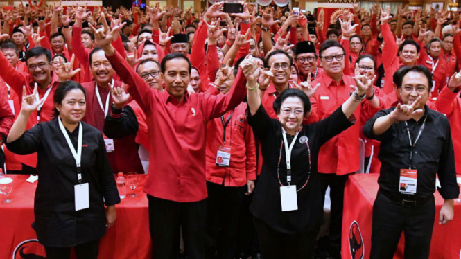 Ilustrasu PDIP ketika usung Joko Widodo jadi calon presiden 2019