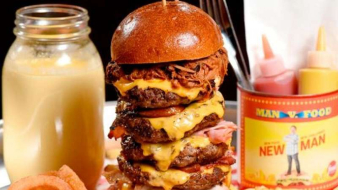 Burger lima susun