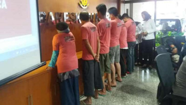 Enam anggota MCA yang diringkus Bareskrim Polri