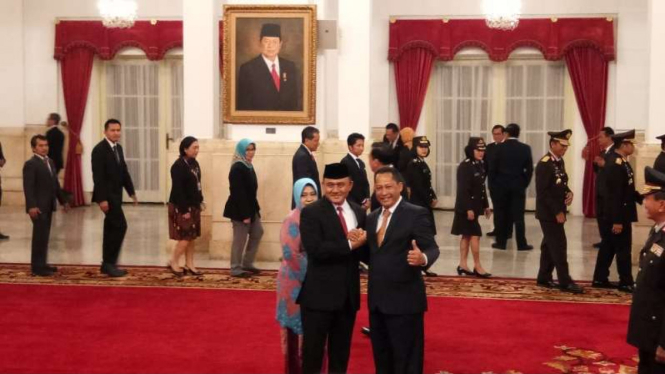 Irjen Heru Winarko bersama Komjen Budi Waseso.