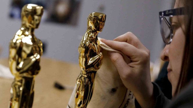 Pembuatan Piala Oscar di New York, AS