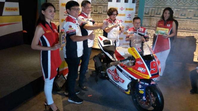Motor balap tim Gresini Racing di Moto2.