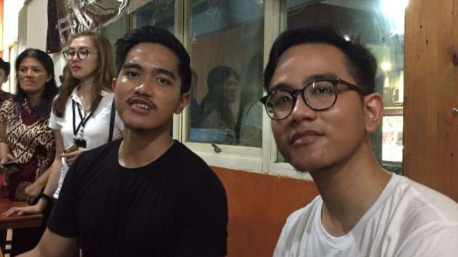 Dua Putra Presiden Joko Widodo, Gibran Rakabuming dan Kaesang Pangarep.