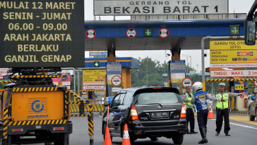 Ganjil genap di tol Cikampek