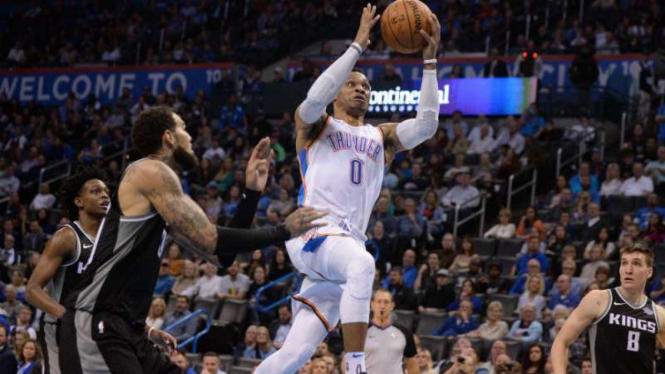 Pebasket Oklahoma City Thunder, Russell Westbrook.