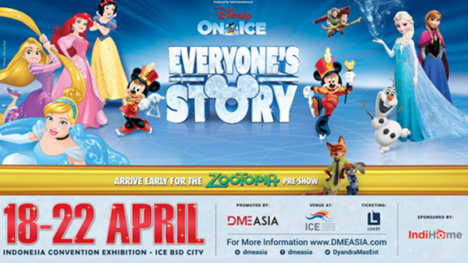 Disney on Ice  dengan tema Everyone’s Story