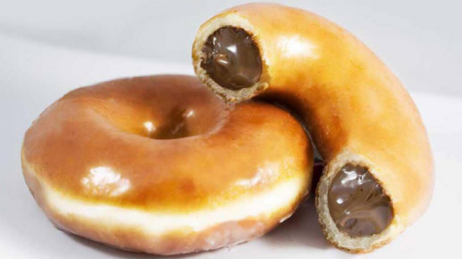 Donat Krispy Kreme isi Nutella.