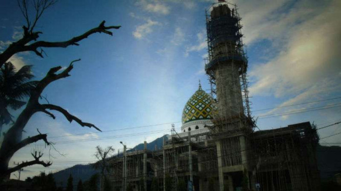 Masjid Al-Aqsha di Distrik Sentani, Kabupaten Jayapura, Papua.