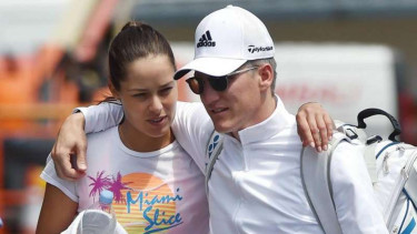 Bastian Schweinsteiger dan istri, Ana Ivanovic.