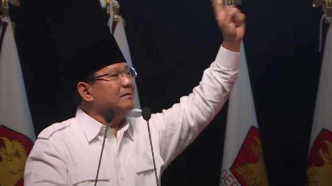 Ketua Umum Partai Gerindra, Prabowo Subianto.