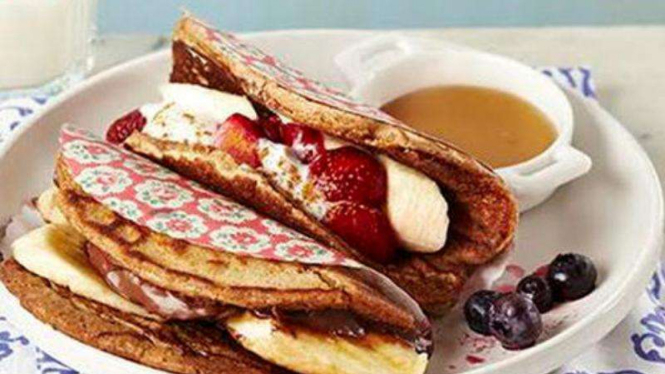 Pancake Tacos Nutella Banana