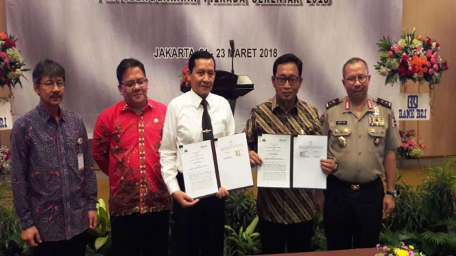 Kerjasama Baintelkam Polri dengan Bank BRI terkait SKCK