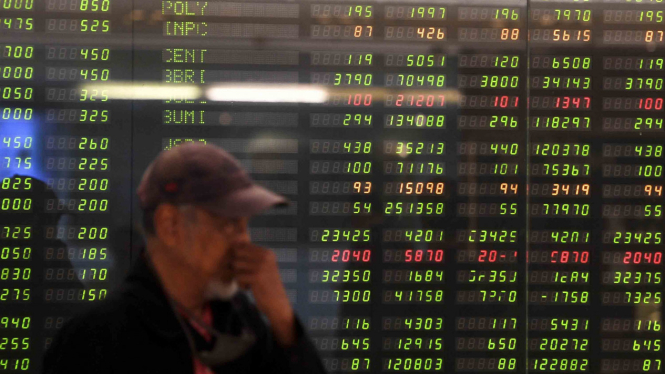 Pergerakan Indeks Harga Saham Gabungan (IHSG).