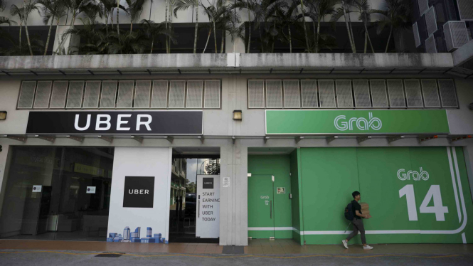 Kantor Uber dan Grab