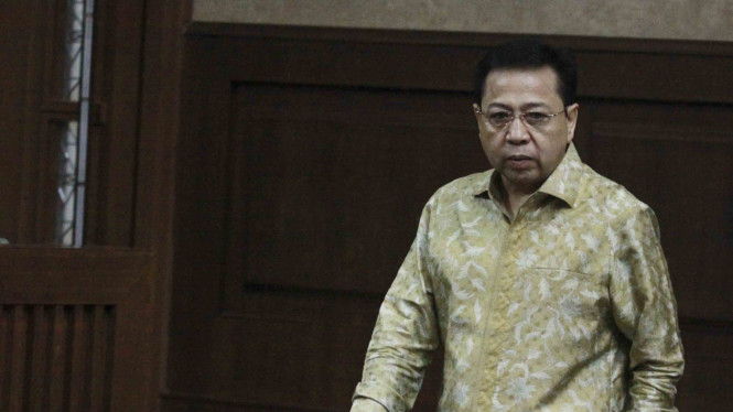 Terdakwa kasus korupsi KTP Elektronik, Setya Novanto.