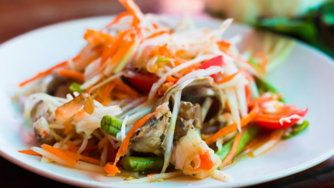Ilustrasi salad Thailand.