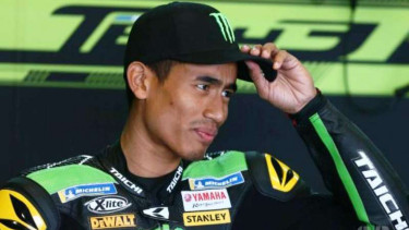 Pembalap Yamaha Tech 3 MotoGP, Hafizh Syahrin Abdullah.