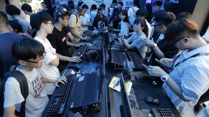 Ilustrasi gamer.