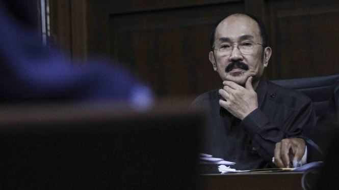 Terdakwa kasus merintangi penyidikan kasus korupsi KTP elektronik Fredrich Yunadi