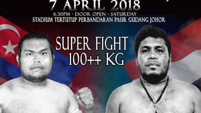 Poster jelang pertandingan Ricky Refwalu di Johor Malaysia.