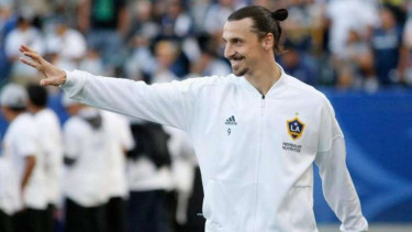 Bintang LA Galaxy, Zlatan Ibrahimovic.