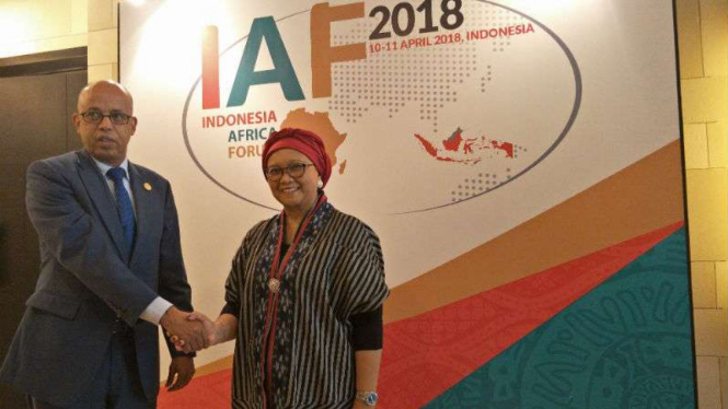 Menlu RI Retno Marsudi dan Wamenlu Somalia