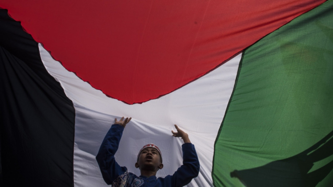 Bendera Palestina.