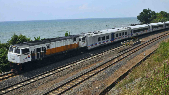 Ilustrasi perlintasan kereta api