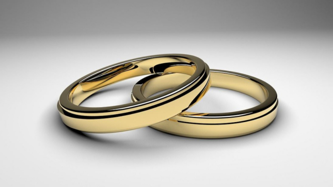 Ilustrasi cincin kawin