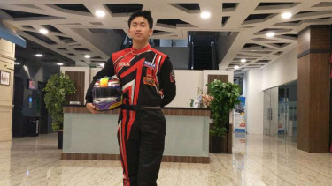 Pembalap muda Indonesia Keanon Santoso.