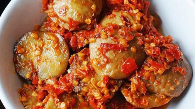 Ilustrasi jengkol balado.