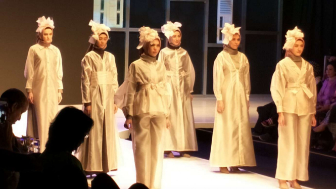 Fashion show di Muslim Fashion Festival 2018.