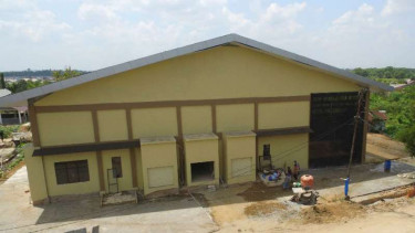 Rumah jagal atau rumah potong hewan modern berstandar internasional di Kecamatan Gandus, Kota Palembang, Sumatra Selatan.