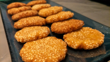 Golden fritter, gorengan khas China.