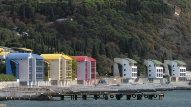 Morskoi camp, part of the Artek International Children's Centre.