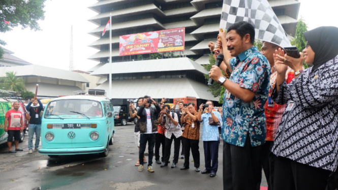 Pelepasan 50 food truck Culinary Festival Kota Lama Semarang.