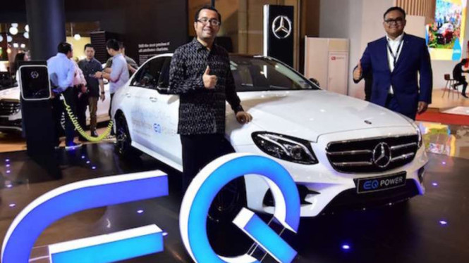 Perkenalan Mercy E 350 e di IIMS 2018.