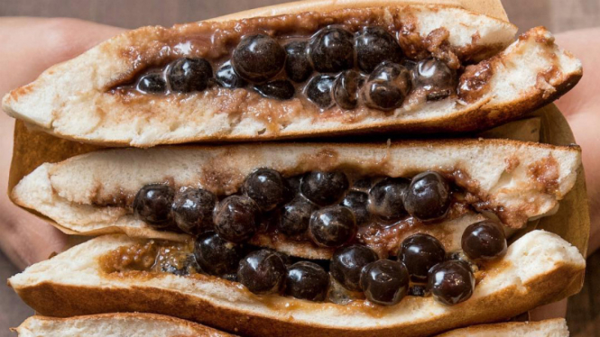 Bubble tea toast.