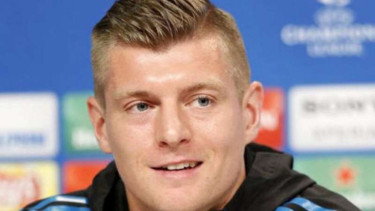 Gelandang Real Madrid, Toni Kroos.