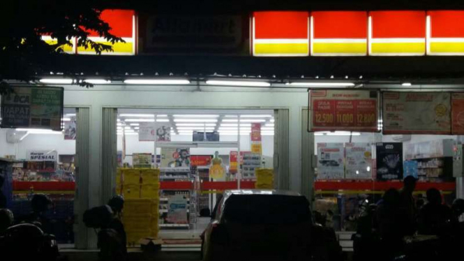 Minimarket yang jadi korban rampok (Ilustrasi).