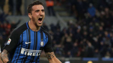 Gelandang Inter Milan, Matias Vecino.