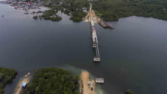 Pembangunan infrastruktur jembatan Wear Arafura di Provinsi Maluku