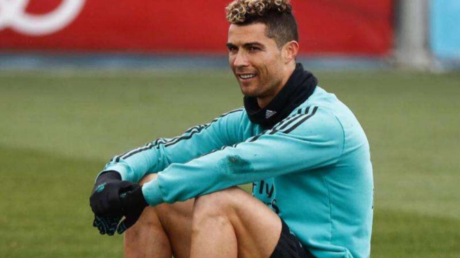 Cristiano Ronaldo saat masih berkostum Real Madrid.