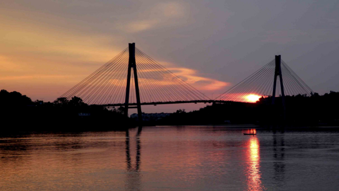 Jembatan Barelang di kelurahan Tembesi, Kota Batam, Kepulauan Riau