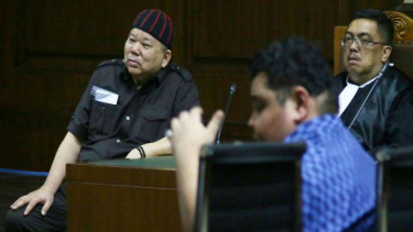 Terdakwa kasus suap Bupati Kutai Kartanegara Heri Susanto alias Abun