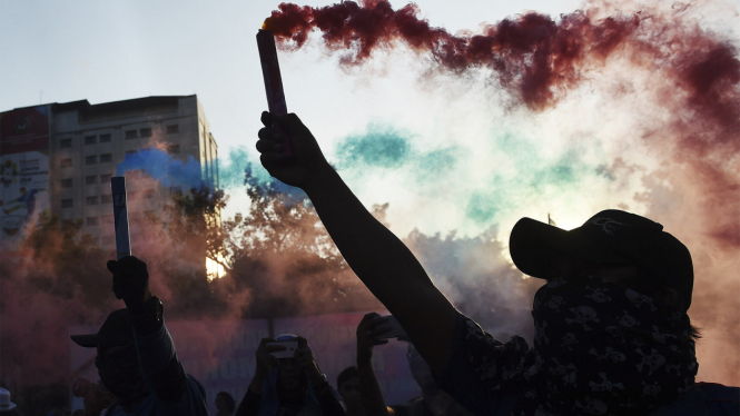 Demo Hari Buruh di Jakarta