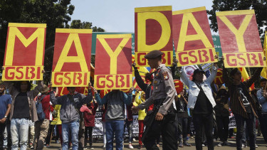 Demo Hari Buruh 2018 di Jakarta