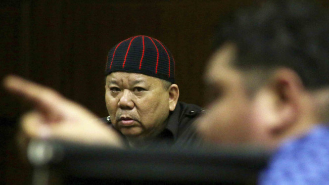 Terdakwa kasus suap pemberian izin lokasi perkebunan di Kutai Kartanegara, Heri Susanto Gun