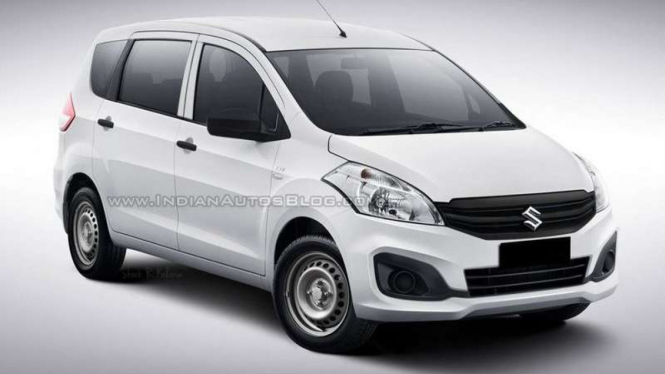 Rendering Ertiga untuk kebutuhan taksi.